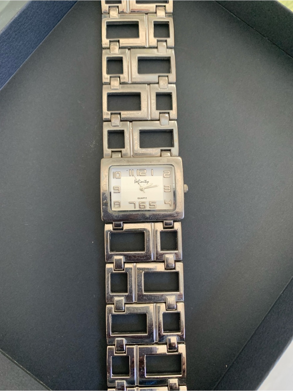 Vintage Infinity Quartz Link Bracelet Watch